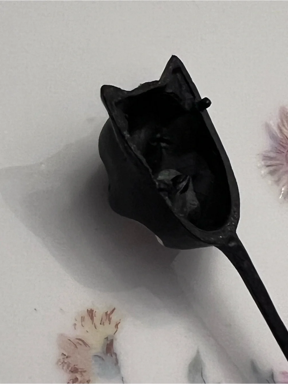 Vintage Halloween Black Spooky Cat Cupcake Cake Topper Pick 1950's Decoration